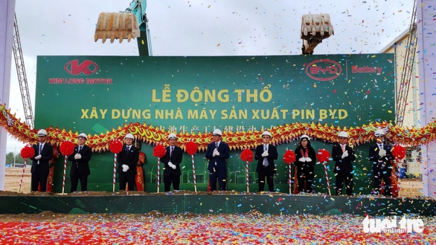 BYD breaks ground on first US$130 million EV battery plant in Vietnam